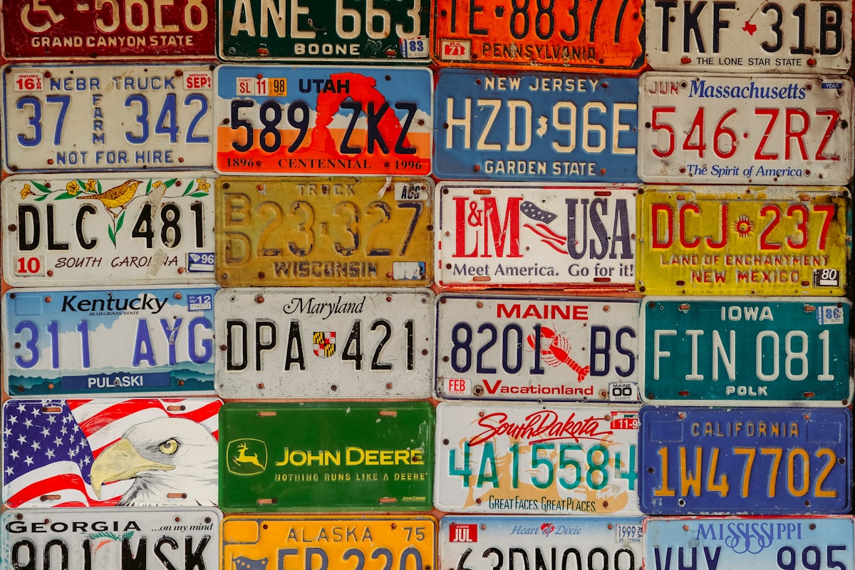 DMV license plate registration